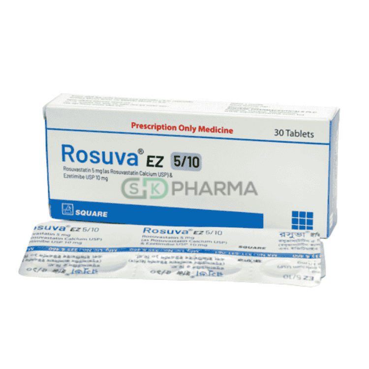 Rosuva EZ Tablet 5 mg+10 mg (Rosuvastatin + Ezetimibe)