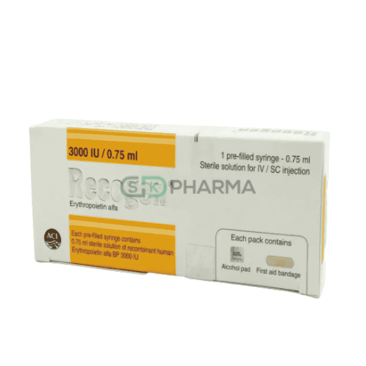 Recogen Injection 3000 IU (Erythropoietin Alfa)
