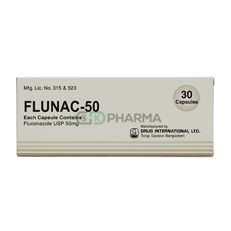 Flunac Capsule 50 mg (Fluconazole)