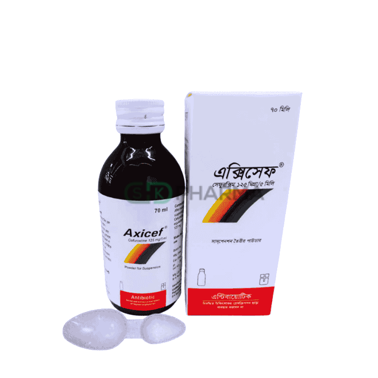 Axicef Suspension 125 mg/5 ml (Cefuroxime Axetil)