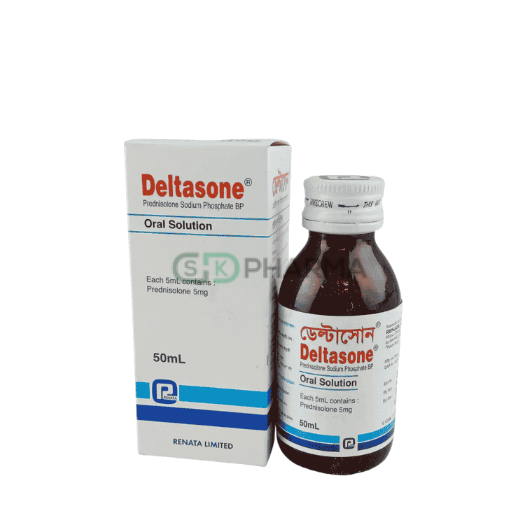 Deltasone Oral Solution 5 mg/5 ml (Prednisolone)