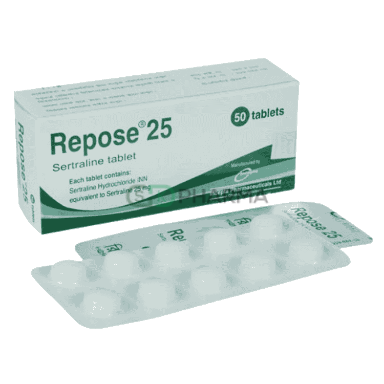 Repose Tablet 25 mg (Sertraline Hydrochloride)