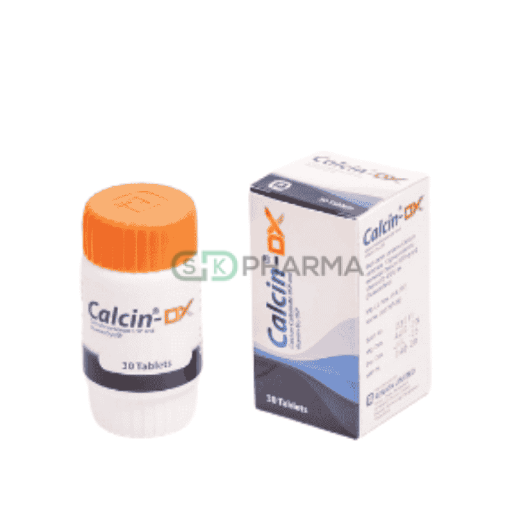 Calcin-DX Tablet 600 mg+400 IU (Conventional Calcium + Vitamin D3)