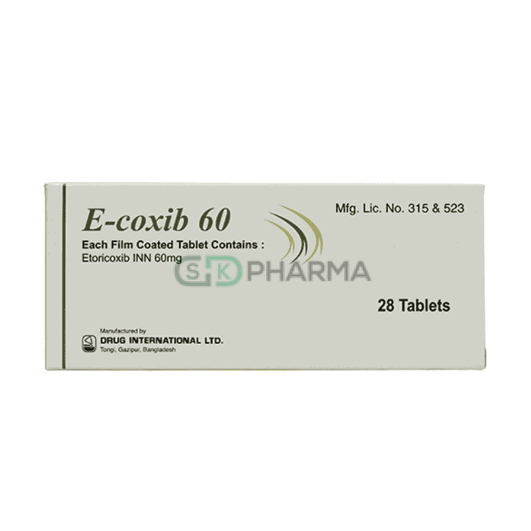 E-coxib Tablet 60 mg (Etoricoxib)