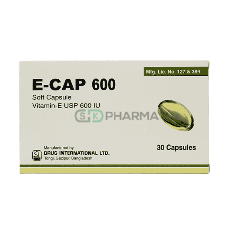 E-Cap Capsule 600 IU (Vitamin E [Alpha Tocopherol Acetate])