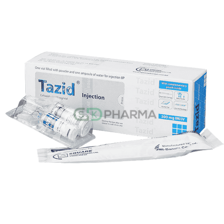 Tazid Injection 1 gm/vial (Ceftazidime Pentahydrate)