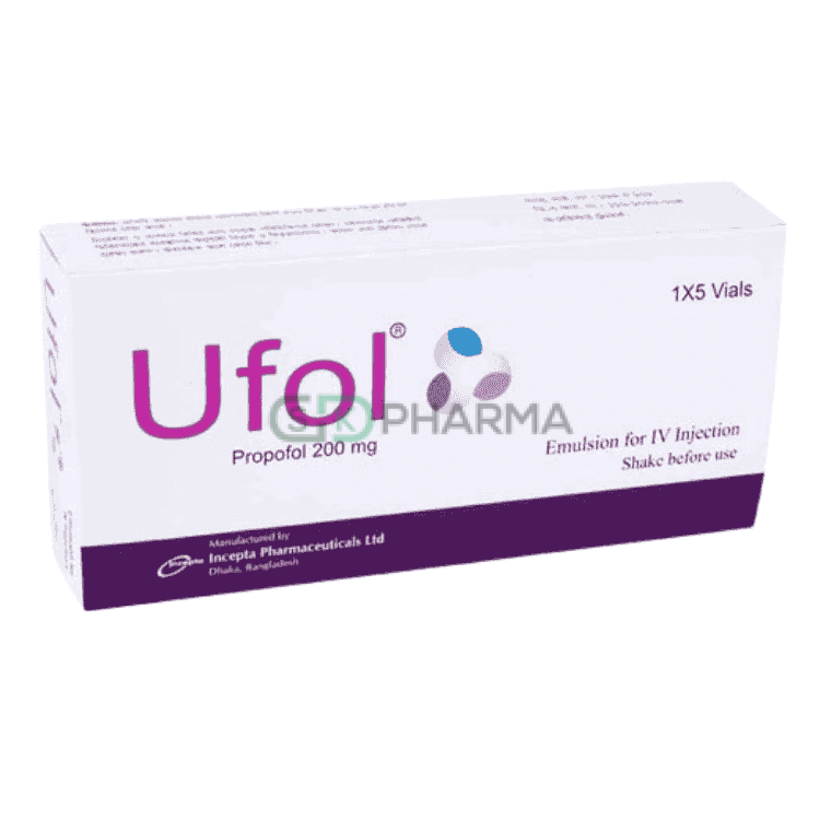 Ufol Emulsion for infusion 200 mg/20 ml (Propofol)