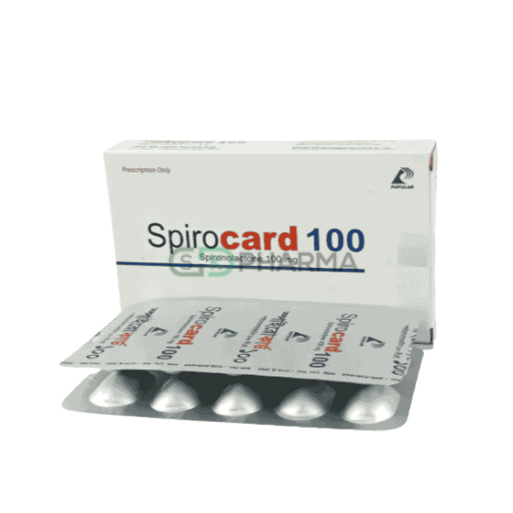 Spirocard Tablet 100 mg (Spironolactone)