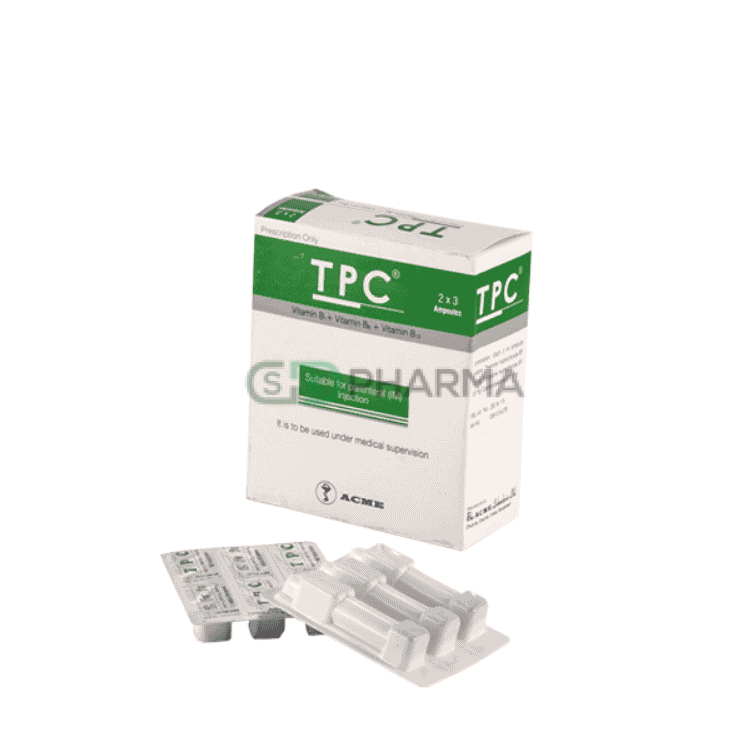 TPC Tablet 100 mg+200 mg+200 mcg (Vitamin B1, B6 & B12)