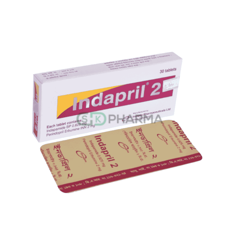 Indapril Tablet 2 mg+0.625 mg (Perindopril + Indapamide)