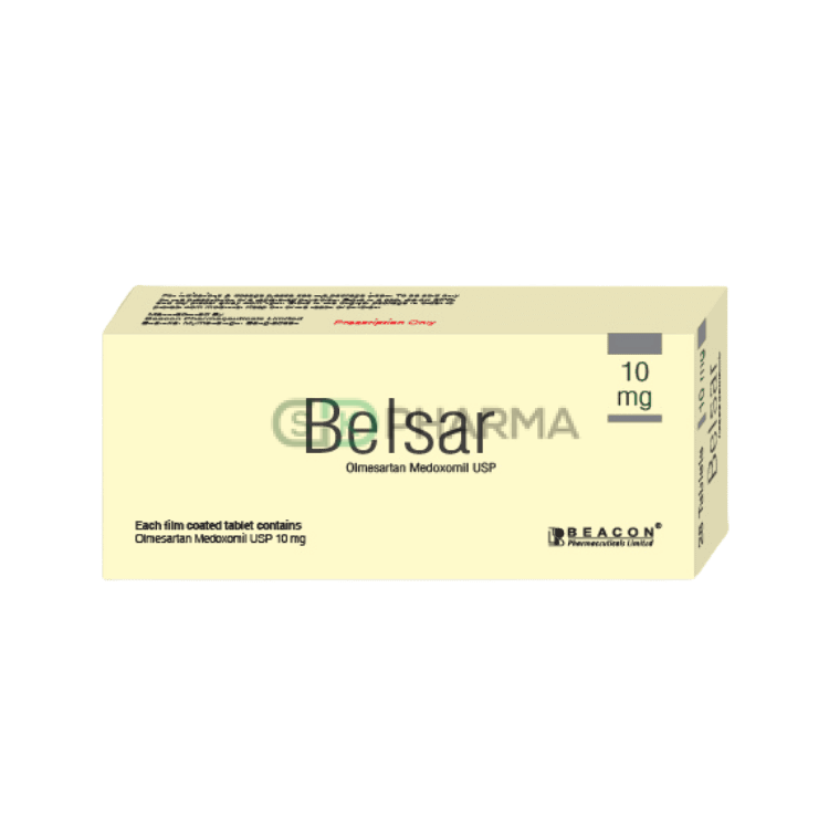 Belsar Tablet 10 mg (Olmesartan Medoxomil)