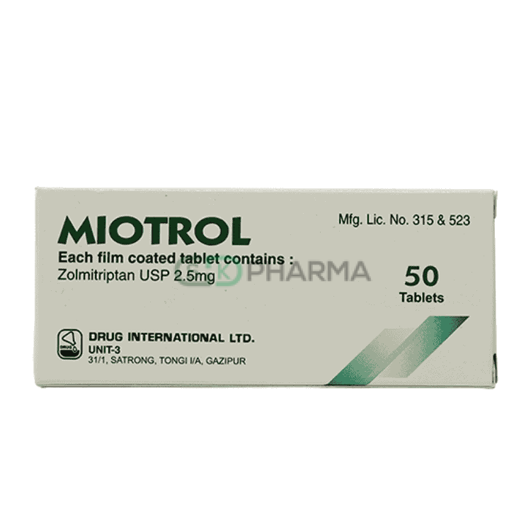 Miotrol Tablet 2.5 mg (Zolmitriptan)