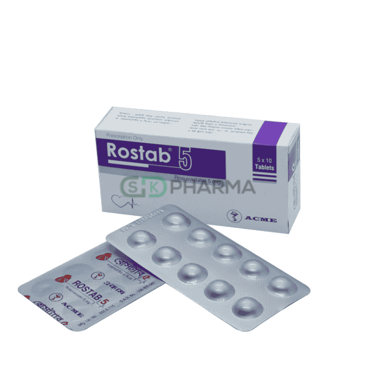 Rostab Tablet 5 mg (Rosuvastatin Calcium)