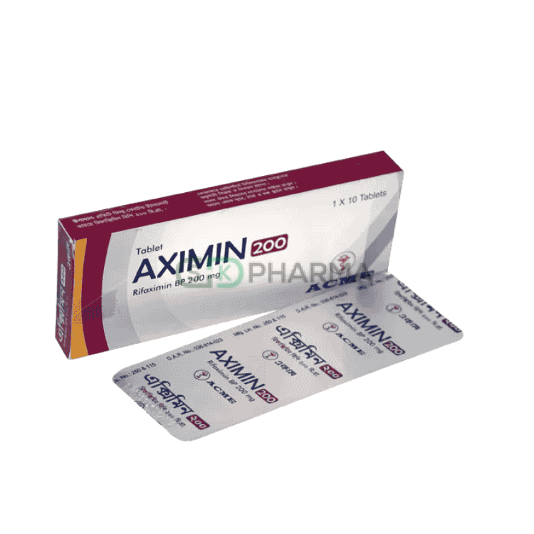 Aximin Tablet 200 mg (Rifaximin)