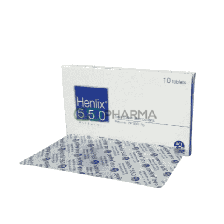 Henlix Tablet 550 mg (Rifaximin)