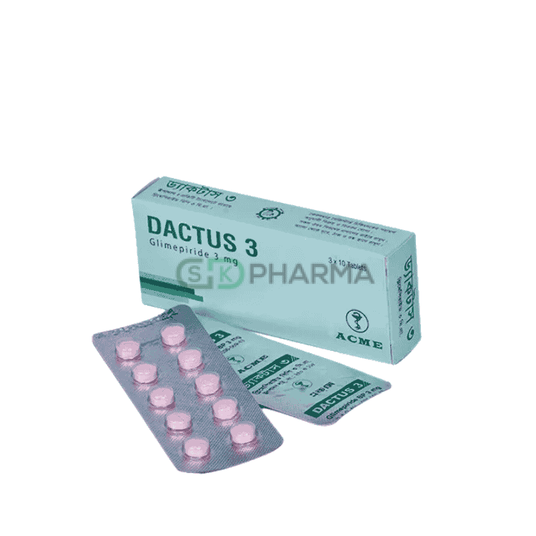 Dactus Tablet 3 mg (Glimepiride)