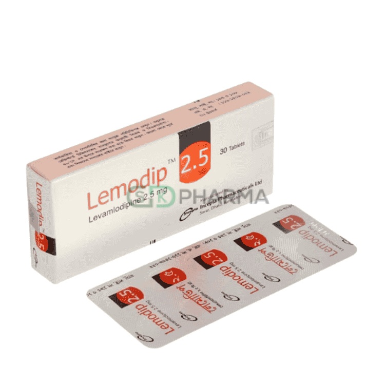 Lemodip Tablet 2.5 mg (Levamlodipine Maleate)