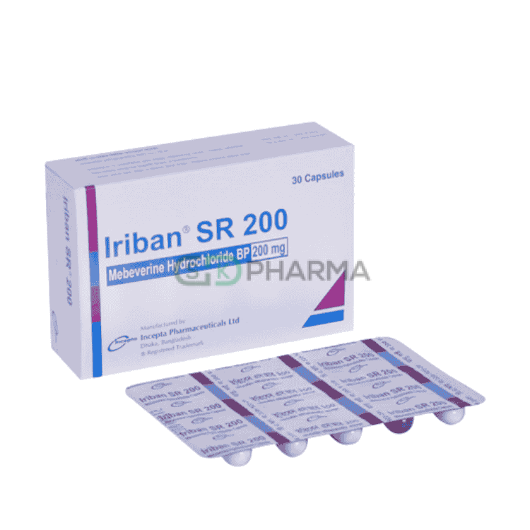 Iriban SR Capsule 200 mg (Mebeverine Hydrochloride)
