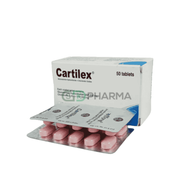 Cartilex Tablet 250 mg+200 mg (Glucosamine Sulfate + Chondroitin)