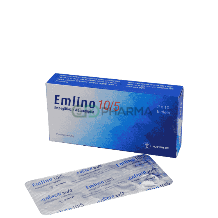 Emlino Tablet 10 mg+5 mg (Empagliflozin + Linagliptin)