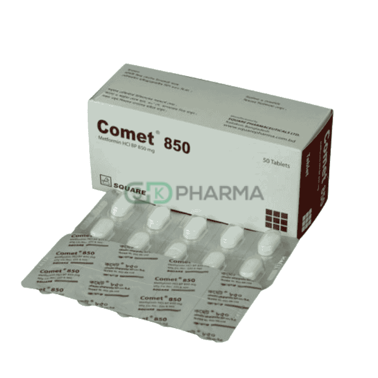 Comet Tablet 850 mg (Metformin Hydrochloride)