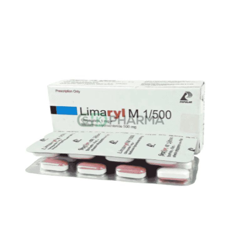 Limaryl M Tablet 1 mg+500 mg (Glimepiride + Metformin)