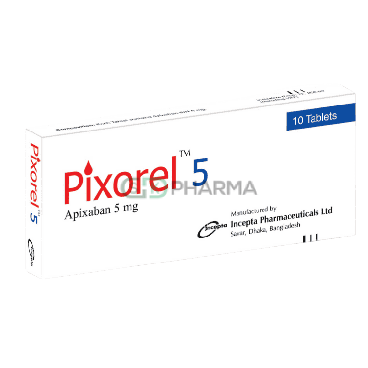 Pixorel Tablet 5 mg (Apixaban)