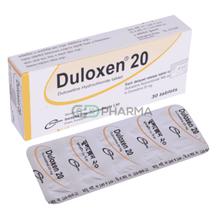 Duloxen Tablet 20 mg (Duloxetine Hydrochloride)