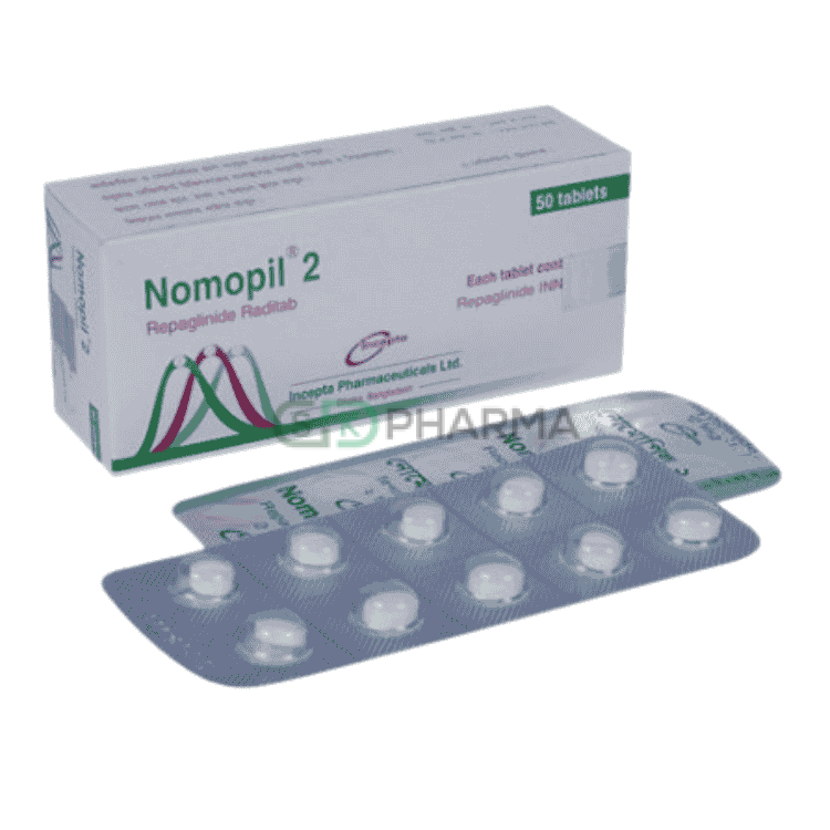 Nomopil Tablet 2 mg (Repaglinide)