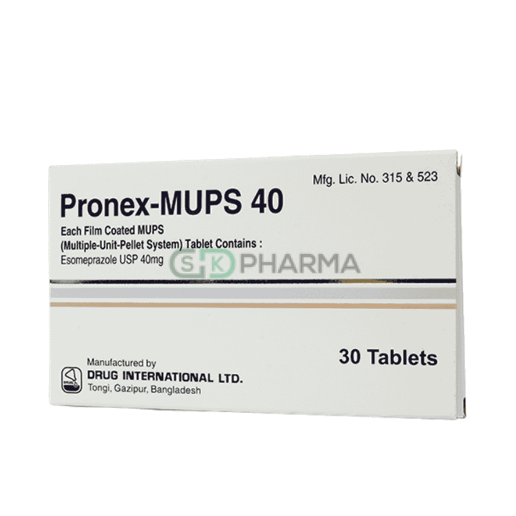 Pronex-MUPS Tablet 40 mg (Esomeprazole (MUPS preparation))