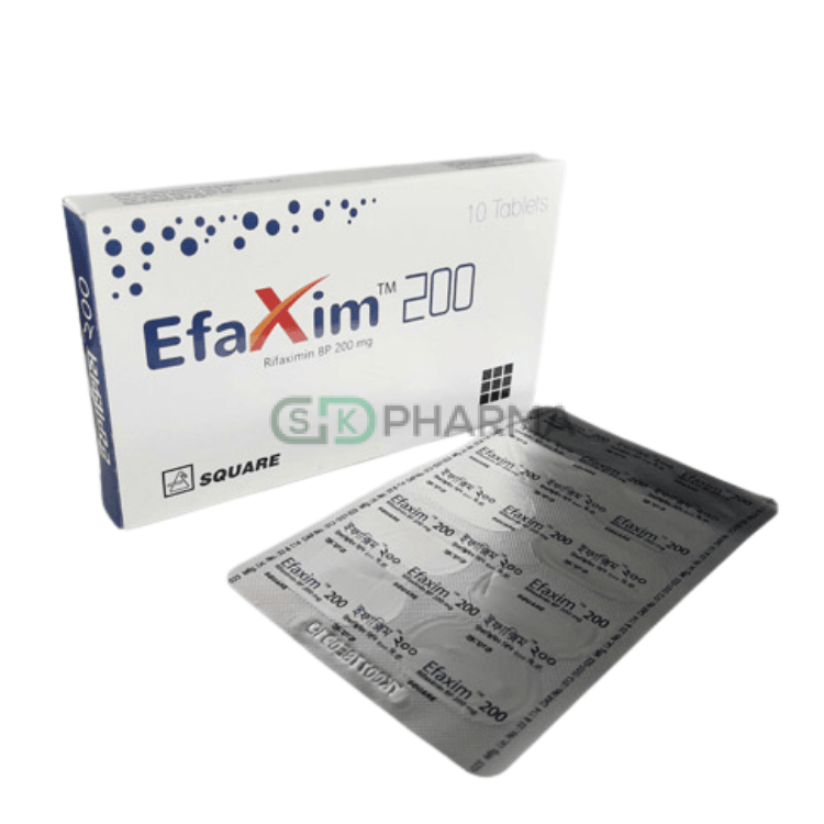 Efaxim Tablet 200 mg (Rifaximin)