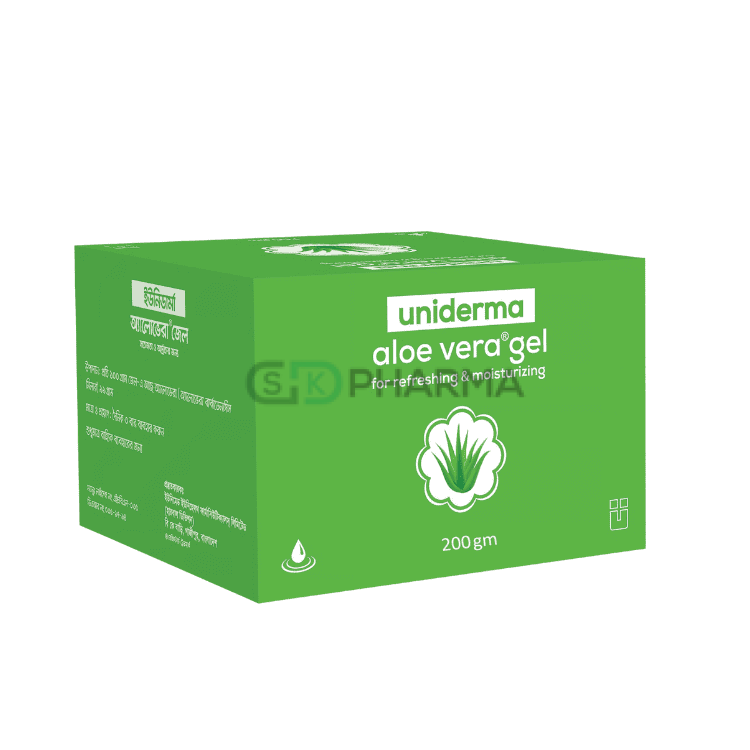 Uniderma Aloe Vera Topical Gel 99 gm/100 gm (Aloe Vera Gel)