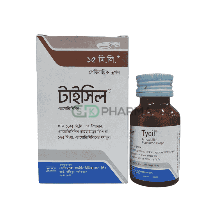Tycil Pediatric Drop 125 mg/1.25 ml (Amoxicillin Trihydrate)
