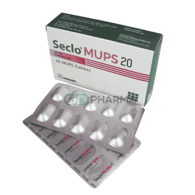 Seclo MUPS Tablet 20 mg (Omeprazole (MUPS tablet))