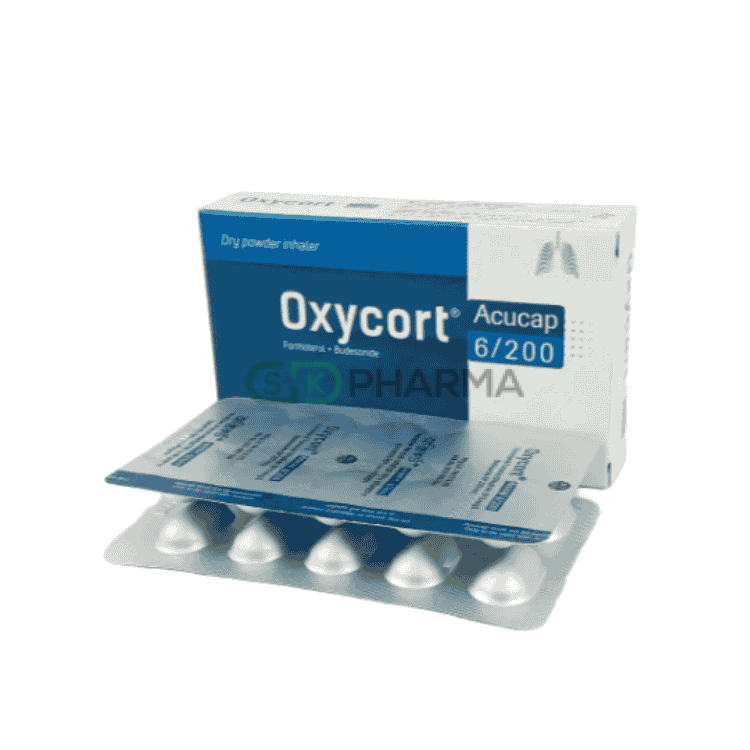Oxycort Inhalation Capsule 200 mcg+6 mcg (Budesonide + Formoterol Fumarate)
