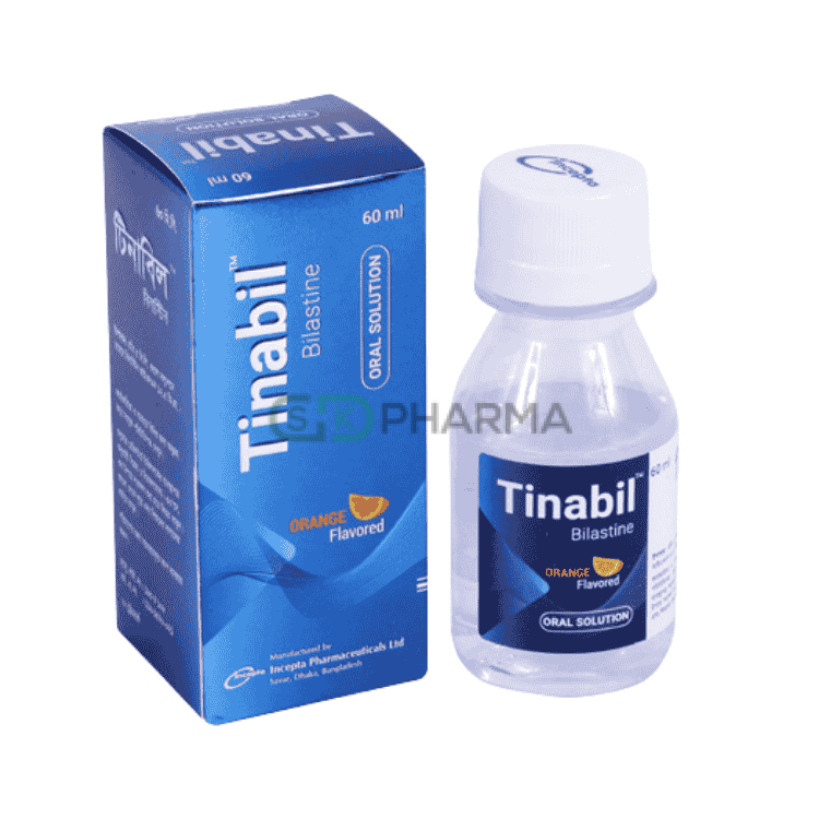 Tinabil Oral Solution 12.5 mg/5 ml (Bilastine)Tinabil Oral Solution 12.5 mg/5 ml (Bilastine)