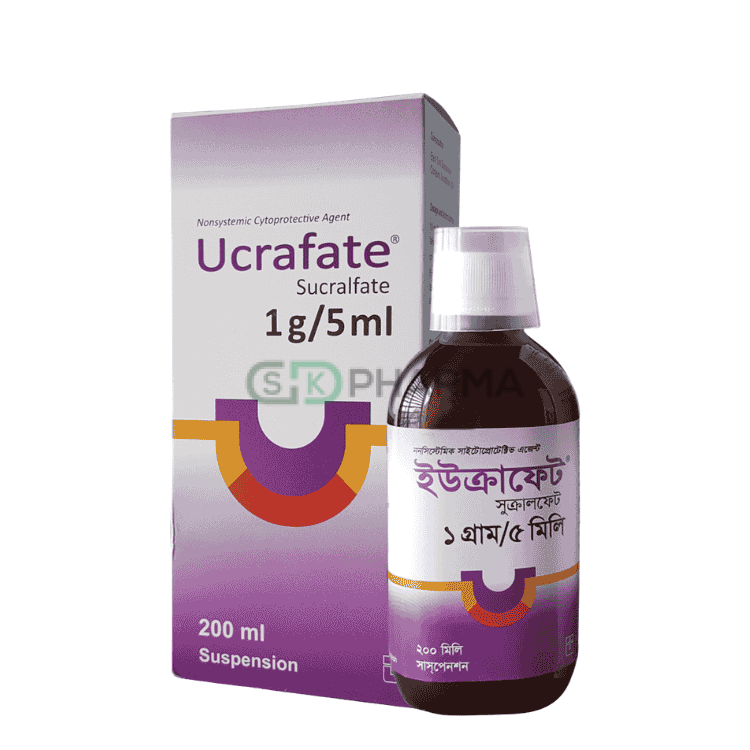 Ucrafate Suspension 1 gm/5 ml (Sucralfate)