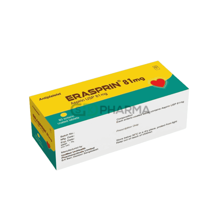 Erasprin Tablet 81 mg (Aspirin)