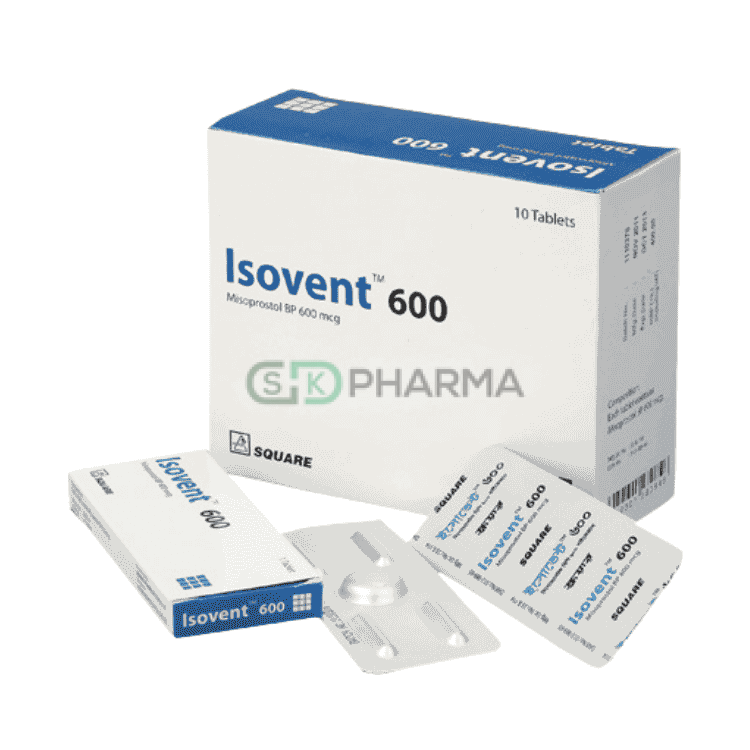 Isovent Tablet 600 mcg (Misoprostol)