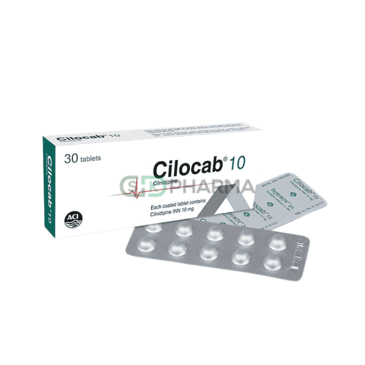 Cilocab Tablet 10 mg (Cilnidipine)
