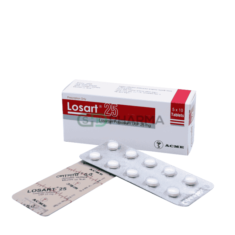 Losart Tablet 25 mg (Losartan Potassium)