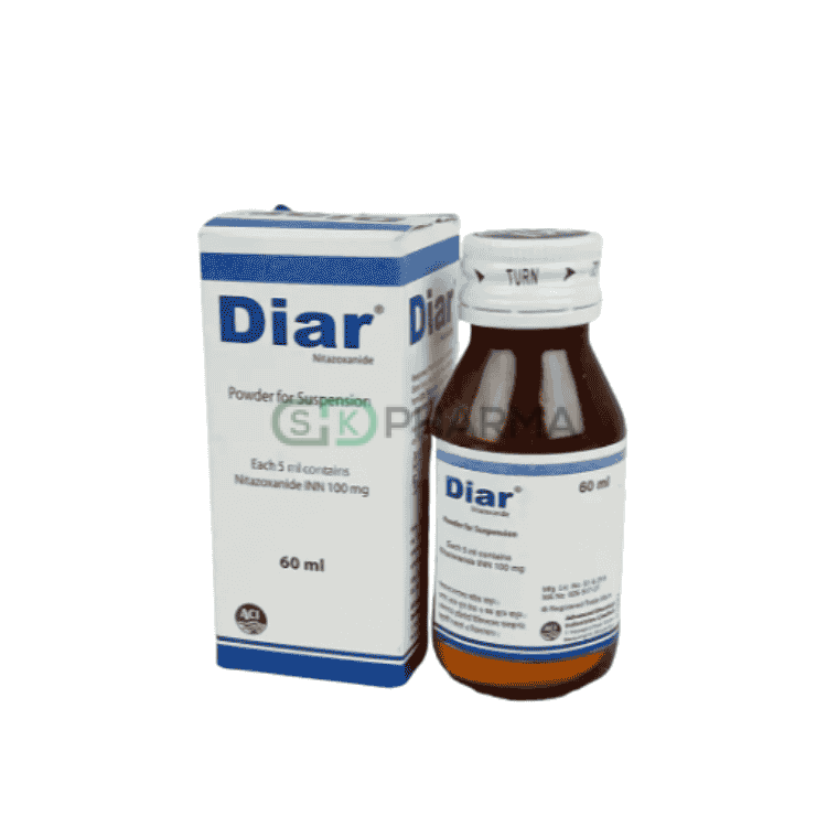 Diar Suspension 100 mg/5 ml (Nitazoxanide)