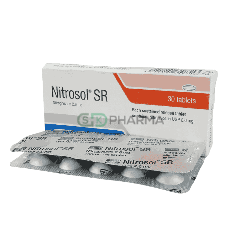 Nitrosol SR Tablet 2.6 mg (Nitroglycerin)