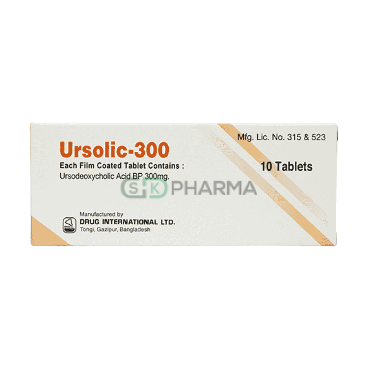 Ursolic Tablet 300 mg (Ursodeoxycholic Acid)