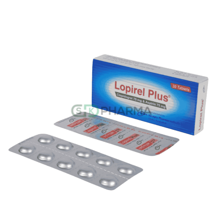 Lopirel Plus Tablet 75 mg+75 mg (Clopidogrel + Aspirin)