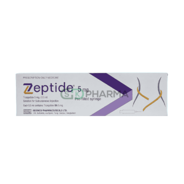 Zeptide Injection 5 mg/0.5 ml (Tirzepatide)