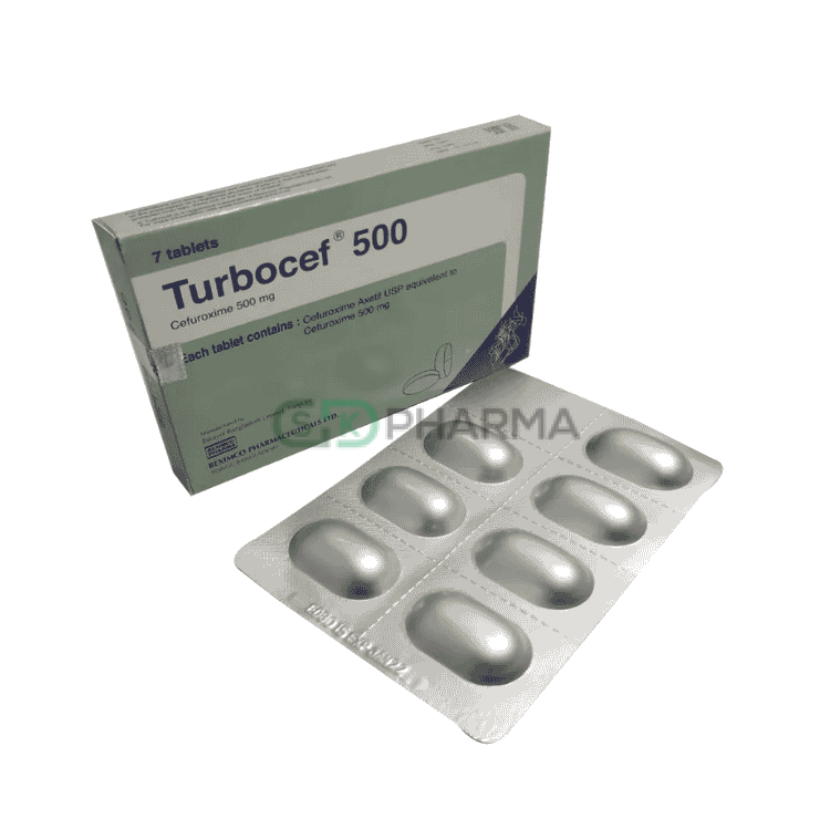 Turbocef Tablet 500 mg (Cefuroxime Axetil)