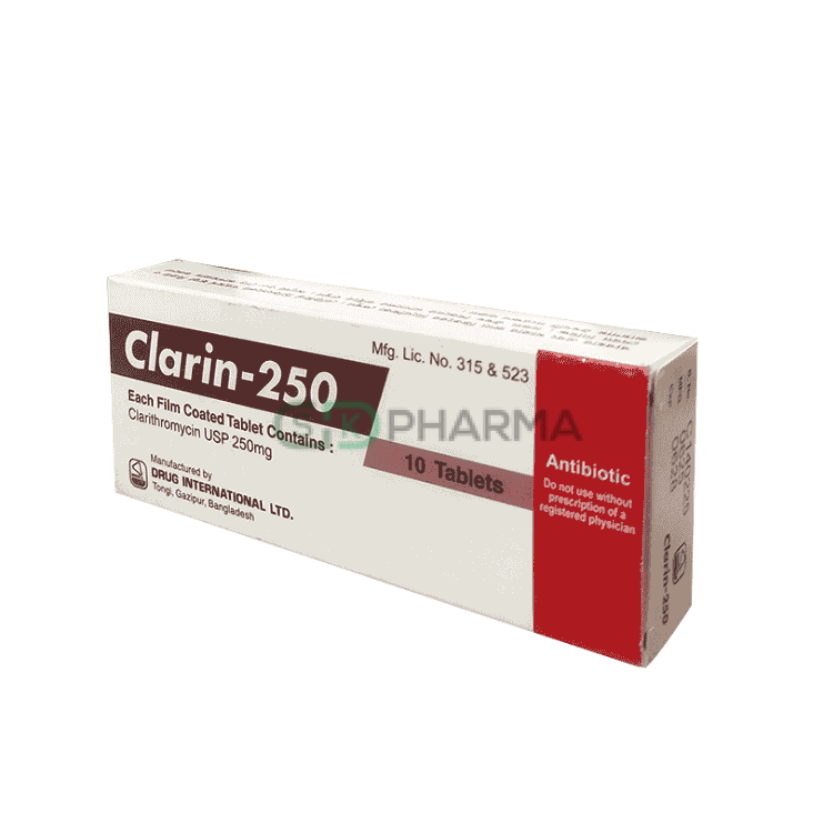 Clarin Tablet 250 mg (Clarithromycin)