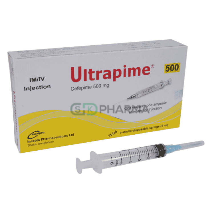Ultrapime Injection 500 mg/vial (Cefepime Hydrochloride)