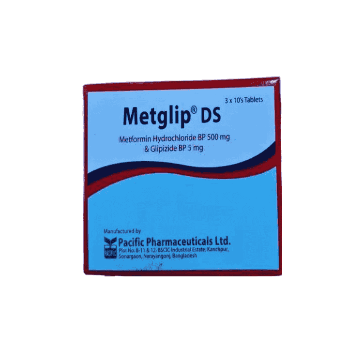 Mefoglip DS Tablet 5 mg+500 mg (Glipizide + Metformin Hydrochloride)